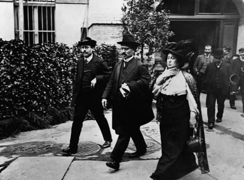 Karl Liebknecht accanto a Rosa Luxemburg