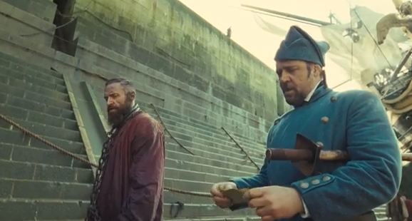 Valjean e Javert, nel film musicale del 2013 (interpretati da Hugh Jackman e Russell Crowe.)