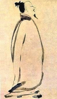 Il poeta Lǐ Bái come disegnato nel 13° secolo dal pittore Liang K'ai