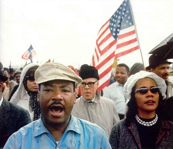 Martin Luther e Coretta King a Selma, marzo 1965