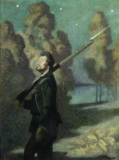 ”The Picket Guard” del pittore N.C. Wyeth, 1922