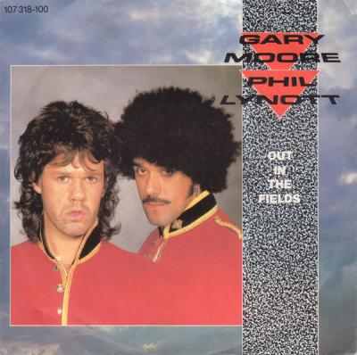 Gary Moore And Phil Lynott - Out In The Fields (1985, Vinyl)