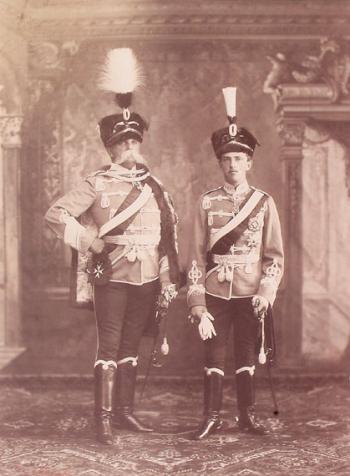 Re Umberto I e il Principe di Napoli