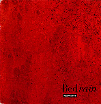 Red Rain Peter Gabriel single - cover art