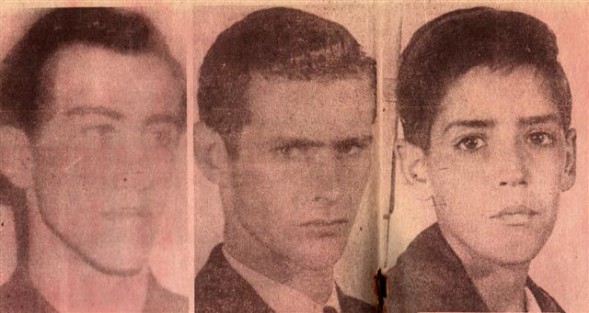  ‎Ricardo Zabalza, Alfredo Cultelli e Jorge Salerno, i tre guerriglieri tupamaros ‎uccisi nell’ottobre del 1969.‎