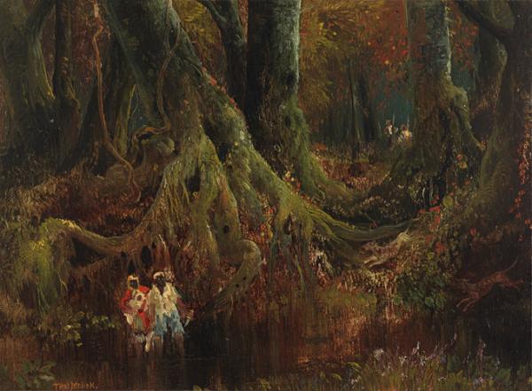 Thomas Moran: Slave Hunt, Dismal Swamp, Virginia