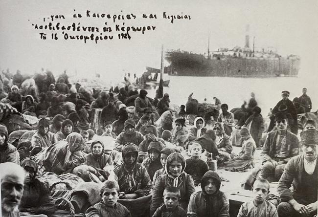 16/10/1924 , Profughi a Corfù