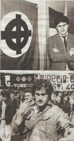 Gianni Alemanno, attuale segretario del "Movimento Nazionale per la Sovranità", ai tempi in cui sognava e voleva cambiare la società.