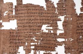Il Frammento XVI di Saffo, su papiro.