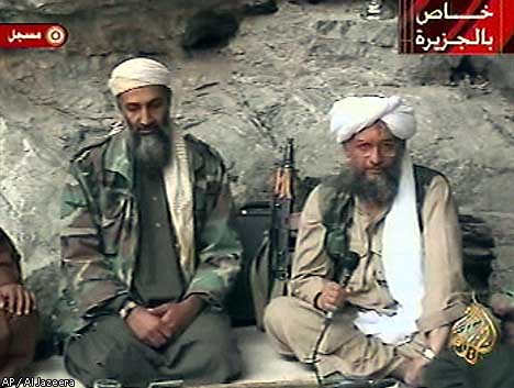 Ayman al-Zawahiri con Osama Bin Laden