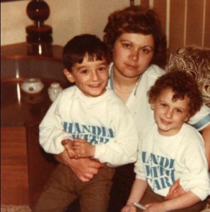Barbara Bizzo con i figli Salvatore e Giuseppe Asta