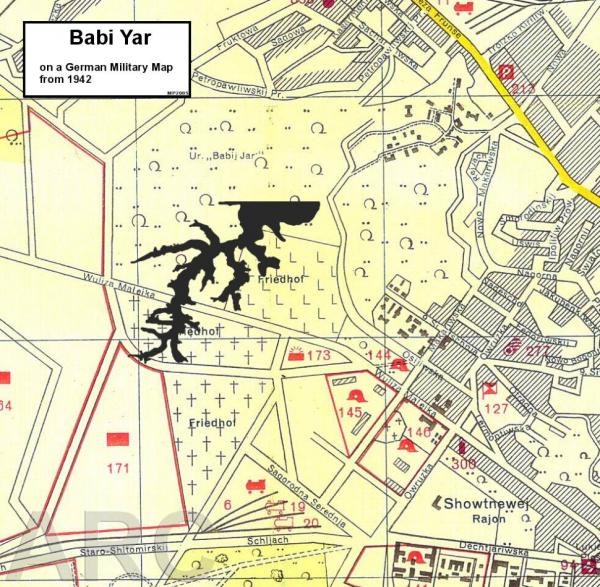   Babi Yar, Mappa del 1942