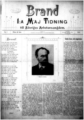 Il primo numero di Brand (1898) con la prima pagina dedicata a  Émile Zola, e una poesia eponima del titolo.