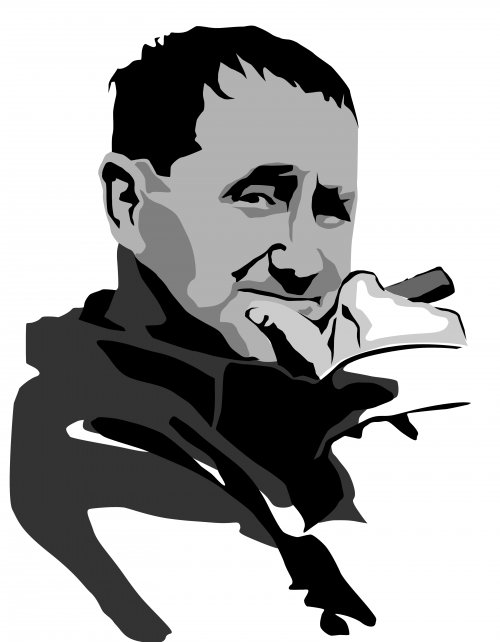 Bert Brecht (stencil).