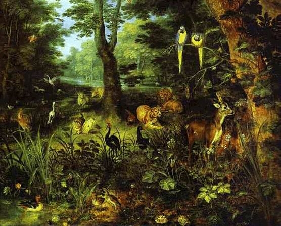 Peter Bruegel: Il giardino dell'Eden.