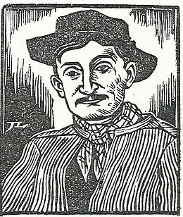 Gaston Couté (incisione di Jean Lébédeff)