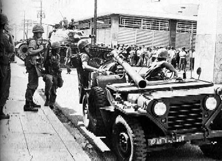 Repubblica Dominicana, 1965. Truppe di invasione USA della 82a divisione aviotrasportata.