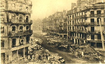 Parigi. Rue de Rivoli dopo i combattimenti della “Settimana di sangue”, 22-29 maggio 1871.