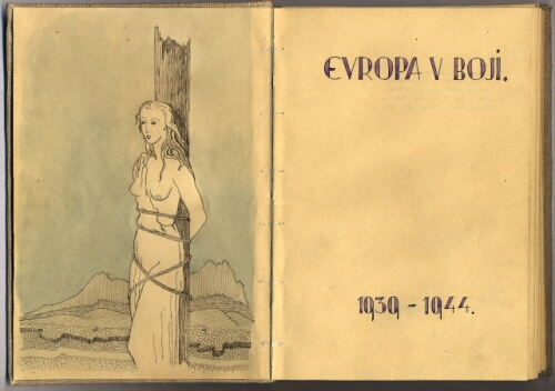 Europa u boji 1939 – 1944, la copertina del manoscritto originale.