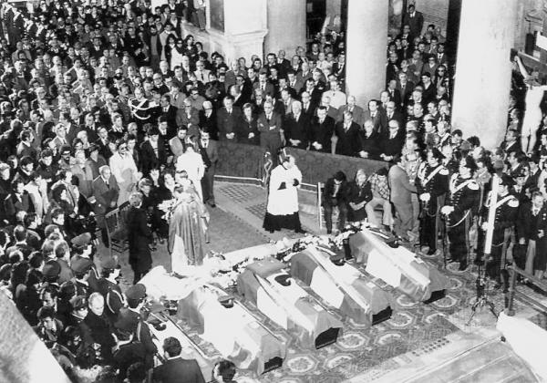 Funerali della scorta di Aldo Moro, 18 marzo 1978 San Lorenzo Fuori le mura