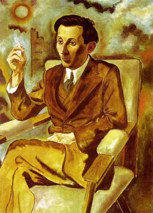 Walter Mehring ritratto dal pittore George Grosz nel 1925