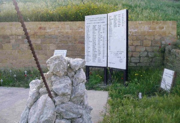 Gessolungo (CL): Il monumento commemorativo per le vittime della tragedia mineraria del 12 novembre 1881