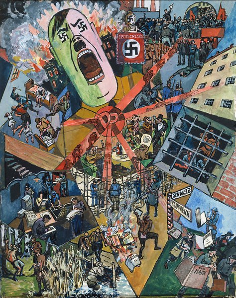 “Das Dritte Reich”, 1934, acquarello di Heinrich Vogeler.