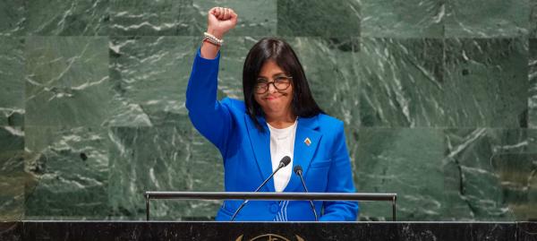 Delcy Rodriguez Gomez, vice-presidente del Venezuela, Assemblea dell’ONU  27/9/2019