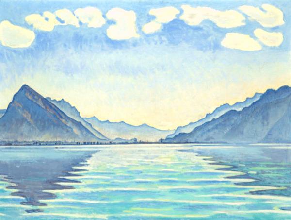 ÉTERNITÉ SUISSE (Lac de Thoune)  <br />
Ferdinand Hodler – 1909