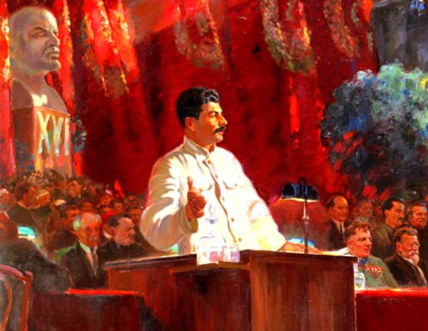 LE GUIDE  <br />
(Staline au XVIe Congrès du Parti)  <br />
Alexandre Guerassimov, ca 1930 