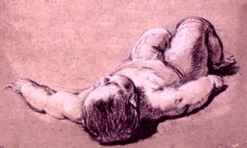 L’ENFANT MORT  <br />
Simon Vouet — 1655