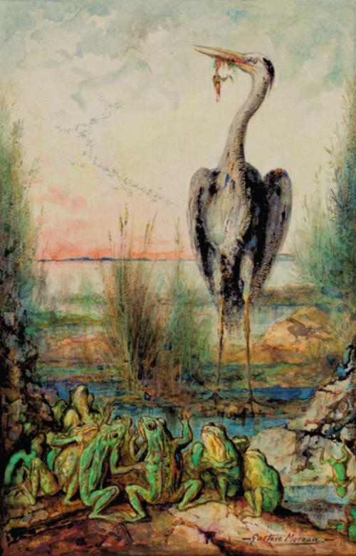 LE ROI DES GRENOUILLES  <br />
Gustave Moreau — 1884