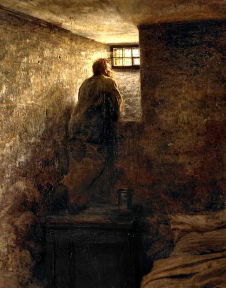 LE PRISONNIER EN CELLULE<br />
     Nikolai Yaroshenko – 1878