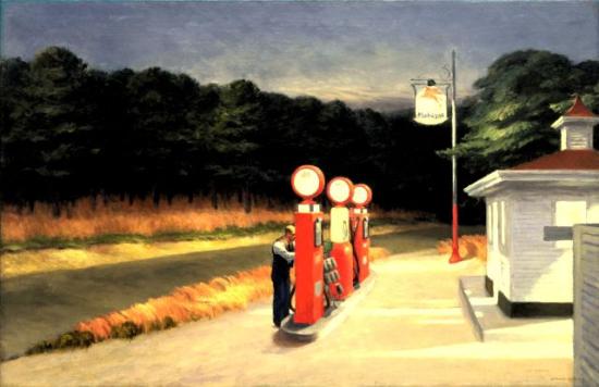 STATION-SERVICE     <br />
Edward Hopper - 1940