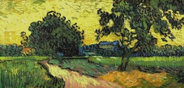 LA CAMPAGNE AU CRÉPUSCULE<br />
Vincent Van Gogh – 1890