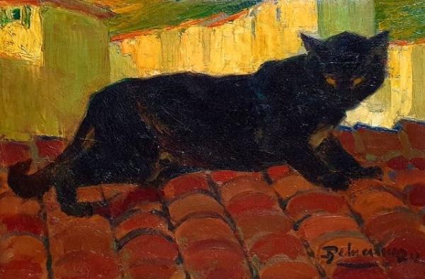 LE CHAT SUR LE TOIT     <br />
Henri Deluermoz – 1912