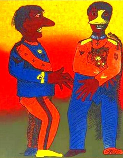 RENDEZ-VOUS AVEC LE COLONEL<br />
Enrico Baj – 1962 