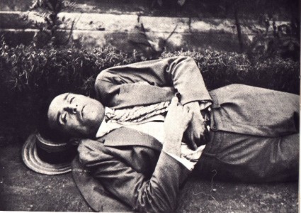 St. Spyridon (Preveza), Greece, July 21, 1928. Kostas Karyotakis' corpse after suicide.