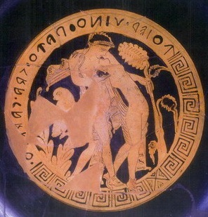 Kylix falisca da Civita Castellana, IV sec. d.C. (Roma, Museo di Villa Giulia)