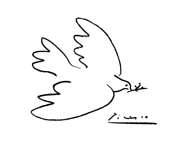 “La paloma de la paz”, Pablo Picasso, 1949.