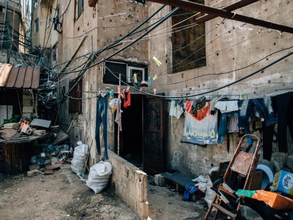  Palestinian refugee camp Bourj El Barajneh in Lebanon  photo credit @ Paddy Dowling – The Independent  