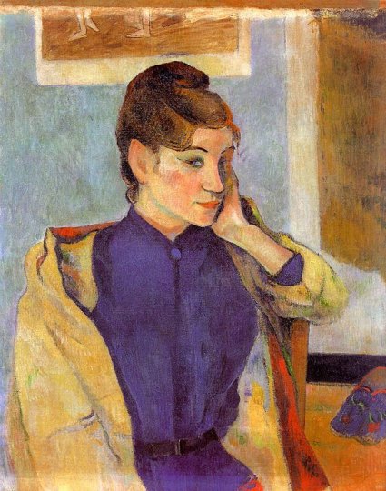 Paul Gauguin: Portrait de Madeleine Bernard, 1888.
