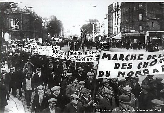 Marche de la faim, 1933 <br />
