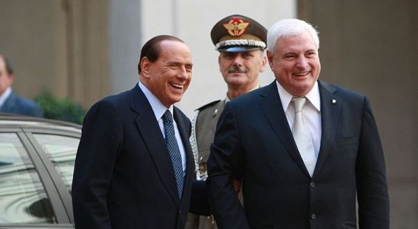 Ricardo Martinelli e Silvio Berlusconi