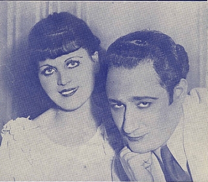 Moyshe Oysher con la prima moglie, Florence Weiss, anch’essa attrice e cantante.