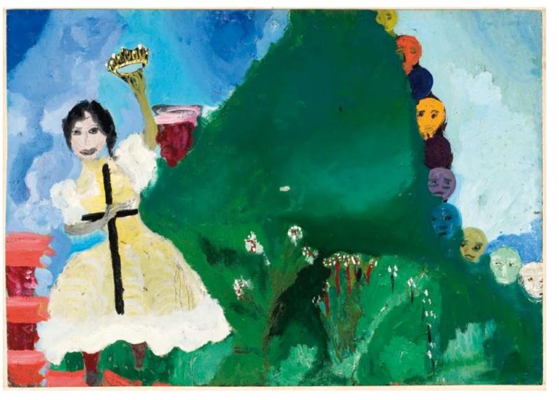 Violeta Parra. “La hija curiosa”, Óleo sobre madera aglomerada, 1964