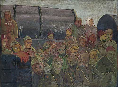 Savaşa Giden Askerler / Soldati alla guerra  Nâzim Hikmet , nella Prigione di Bursa