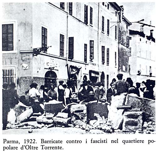 Parma 1922. Barricate degli antifascisti 