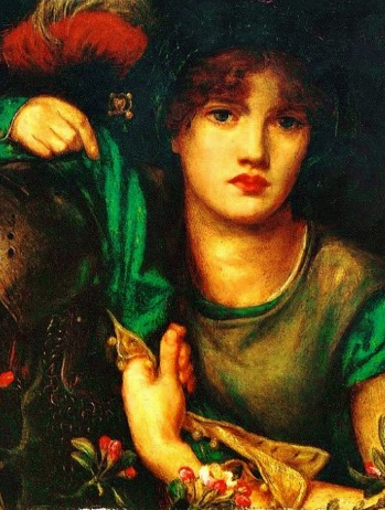 Dante Gabriel Rossetti: My Lady Greensleeves, olio su tela, 1863.