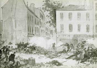Immagine della "Settimana di sangue", 22-29 maggio 1871.